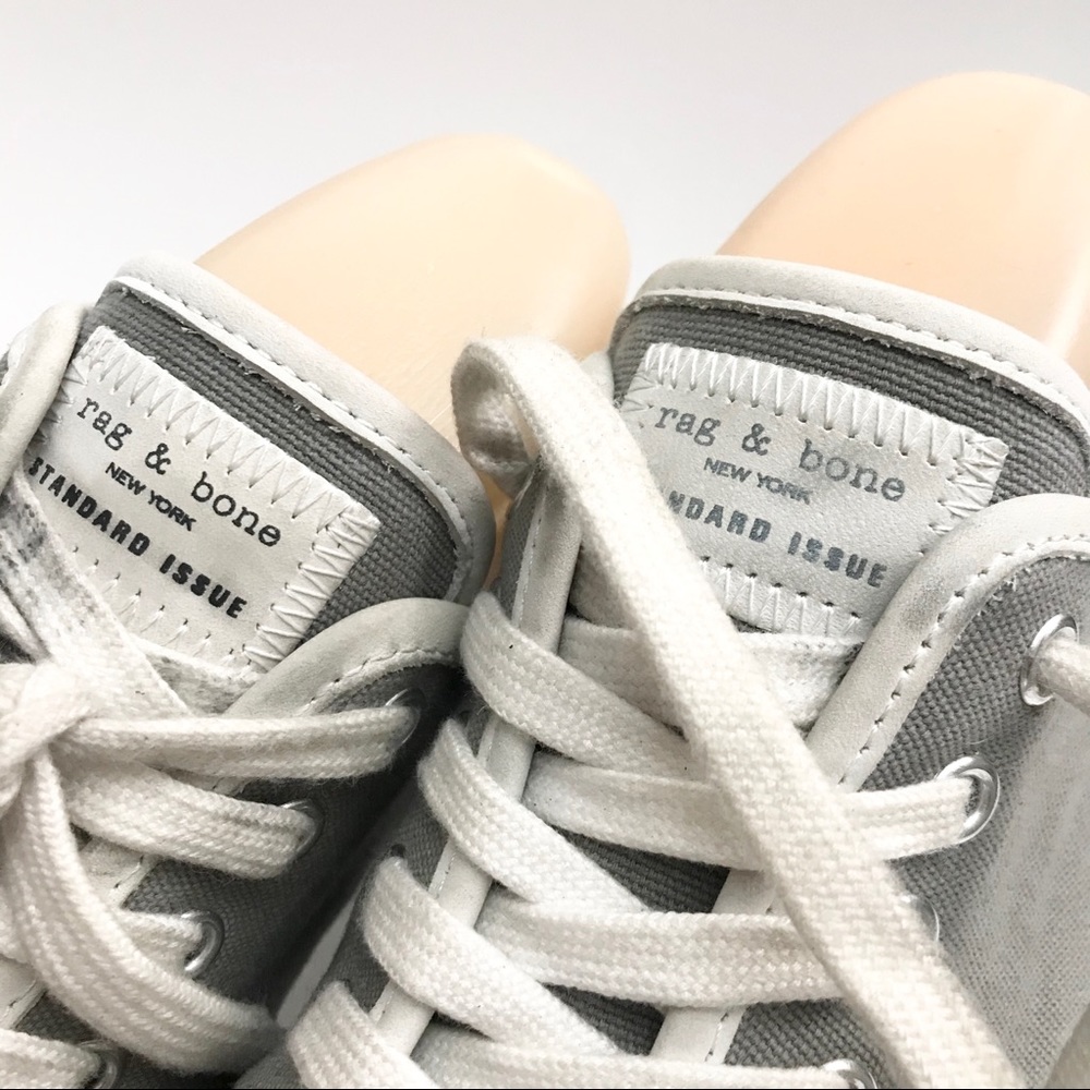 Rag & Bone Standard Issue Sneakers Canvas Leather - image 3